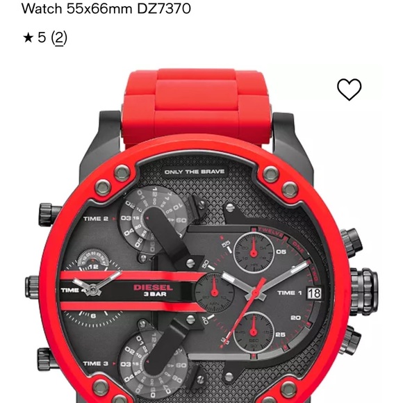 Diesel Red and Black Multifunction Watch - Picture 1 of 4
